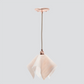 Jezebel Gallery Radiance 11" x 10" Large Champagne Flame Pendant Light With Copper Hardware