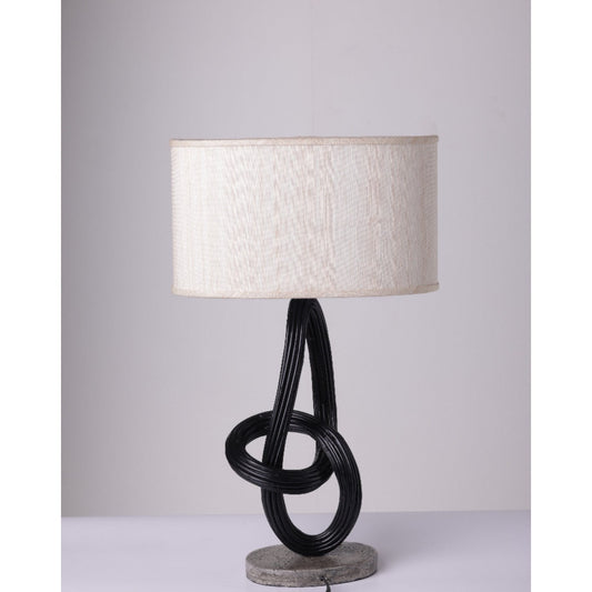 Jo-Liza International Sardinia 32" Abyss Rattan Table Lamp