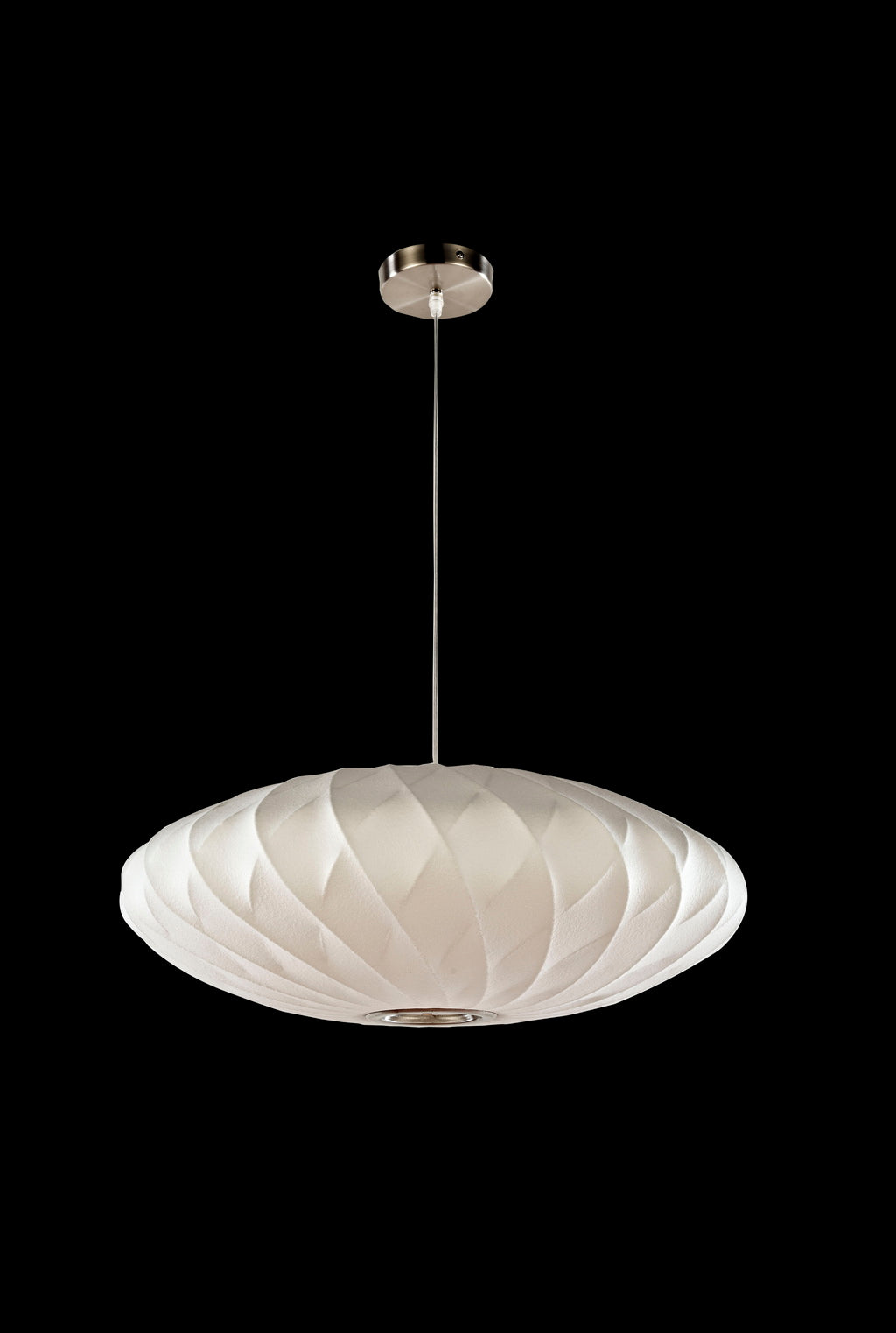 Legion Furniture 30" 1-Light White Finish Stainless Steel Hadrware Pendant Lamp