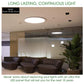 Lifegard Lighting 24" Round 100V-277V 40W CRI:80 PF:0.9 3000K LED Panel Light