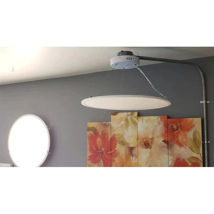 Lifegard Lighting 24" Round 100V-277V 40W CRI:80 PF:0.9 3000K LED Panel Light