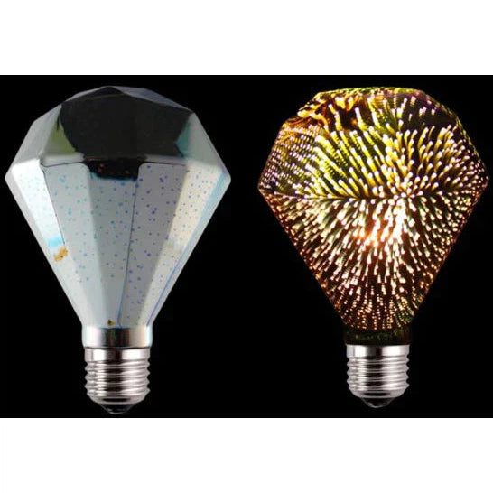 Lifegard Lighting E26/E27 4W Diamond 3D Shape Filament 2200K LED
