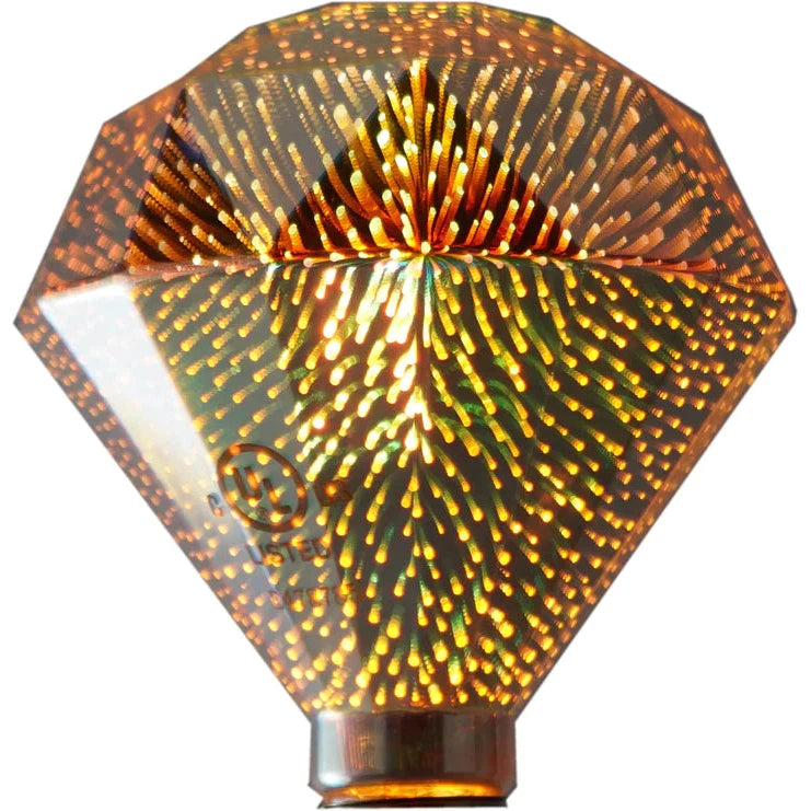Lifegard Lighting E26/E27 4W Diamond 3D Shape Filament 2200K LED