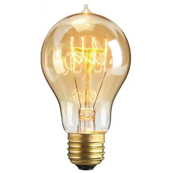 Lifegard Lighting Incandescent 4W A19 Spiral Filament Anchors LED Dimmable 2200K Amber Light Bulb
