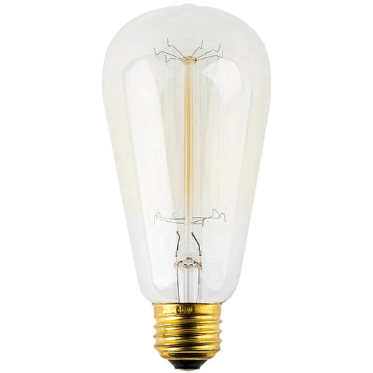 Lifegard Lighting Incandescent ST64 Hairpin Style Filament Anchors 2200K Amber Light Bulb