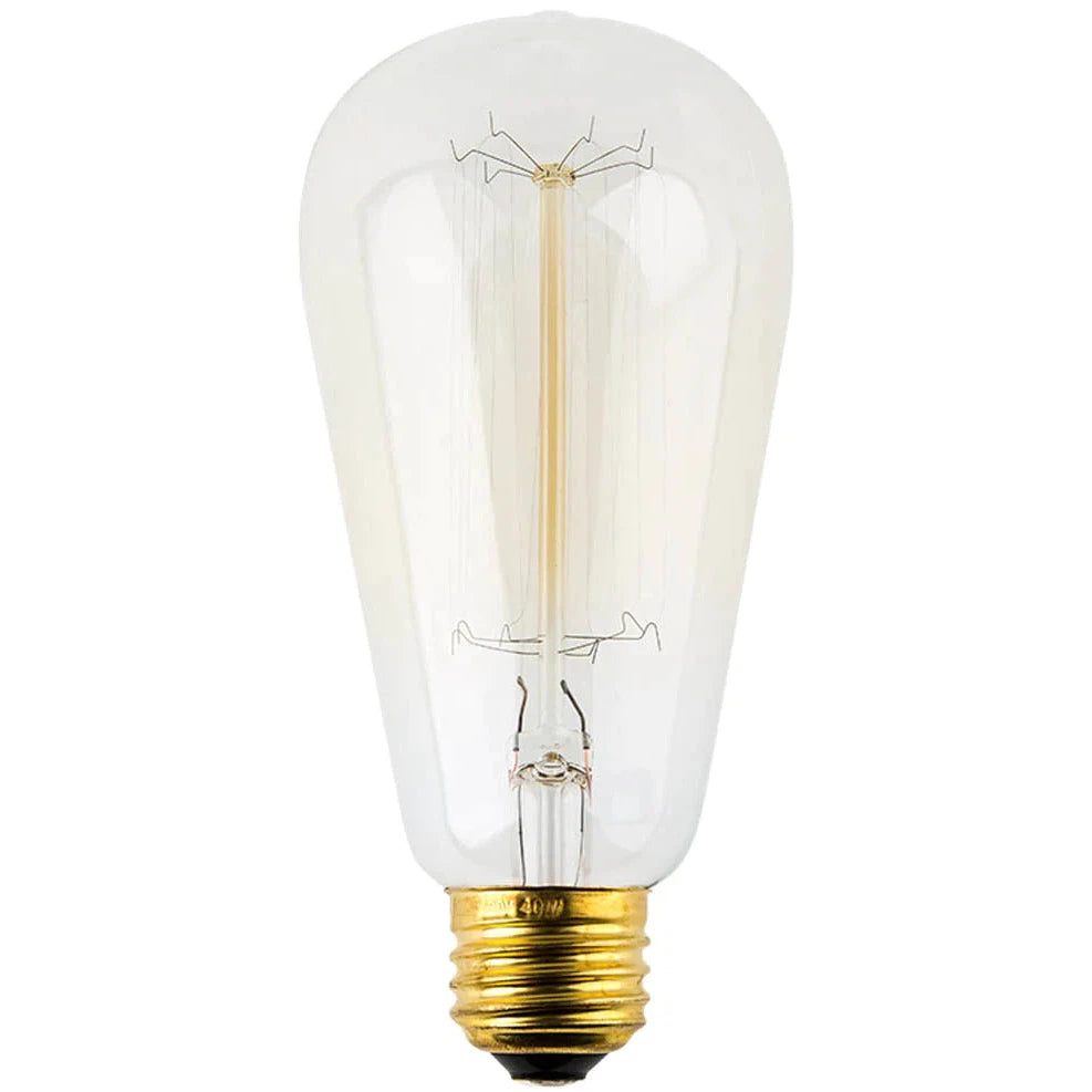 Lifegard Lighting Incandescent ST64 Hairpin Style Filament Anchors 2200K Clear Light Bulb