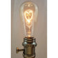 Lifegard Lighting Incandescent ST64 Heart with Hairpin Style Filament Anchors 2200K Clear Light Bulb