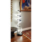 Lifegard Lighting LED Spiral Dimmable 4000K Controlled with Remote Black Base with Black Spiral Back On LED Floor Lamp