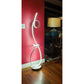 Lifegard Lighting LED Spiral Dimmable 4000K Controlled with Remote White Base with White Spiral Back On LED Floor Lamp