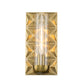 Lucas & McKearn Alpha 1-Light Aged Brass Wall Sconce With Glass Candle Cover