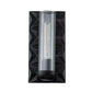 Lucas & McKearn Alpha 1-Light Matte Black Wall Sconce With Glass Candle Cover