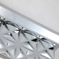 Lucas & McKearn Alpha 15" Square Polished Chrome Flush Mount Lighting With Creamy White Glass Shade