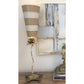Lucas & McKearn Anemone 41" Ivory And Light Taupe Buffet Table Lamp With Cylinder-Shaped Shade