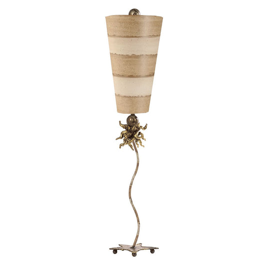 Lucas & McKearn Anemone 41" Ivory And Light Taupe Buffet Table Lamp With Cylinder-Shaped Shade