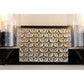 Lucas & McKearn Arcadia 2-Light Matte Black & Antique Silver Wall Light With Seeded Clear Glass Cylinder Shade