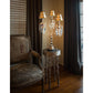 Lucas & McKearn Birdland 32" Gold Buffet Table Lamp With Cone-Shape Shade and Crystal Accents