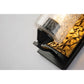 Lucas & McKearn Bocage 1-Light Matte Black & Antique Gold Wall Light With Seeded Clear Glass Cylinder Shade