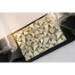 Lucas & McKearn Bocage 2-Light Matte Black & Antique Silver Wall Light With Seeded Clear Glass Cylinder Shade