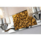 Lucas & McKearn Bocage 2-Light Polished Chrome & Antique Gold Wall Light With Seeded Clear Glass Cylinder Shade