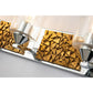Lucas & McKearn Bocage 4-Light Polished Chrome & Antique Gold Wall Light With Seeded Clear Glass Cylinder Shade