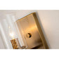Lucas & McKearn Bolivar 1-Light Antique Brass Candle Style Wall Light