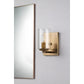 Lucas & McKearn Bolivar 1-Light Antique Brass Candle Style Wall Light