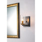 Lucas & McKearn Bolivar 1-Light Matte Black Candle Style Wall Light