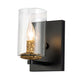 Lucas & McKearn Bolivar 1-Light Matte Black Candle Style Wall Light