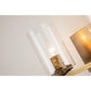 Lucas & McKearn Bolivar 2-Light Antique Brass Candle Style Wall Light