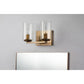 Lucas & McKearn Bolivar 2-Light Antique Brass Candle Style Wall Light