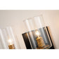 Lucas & McKearn Bolivar 2-Light Matte Black Candle Style Wall Light