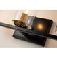 Lucas & McKearn Bolivar 3-Light Matte Black Candle Style Wall Light