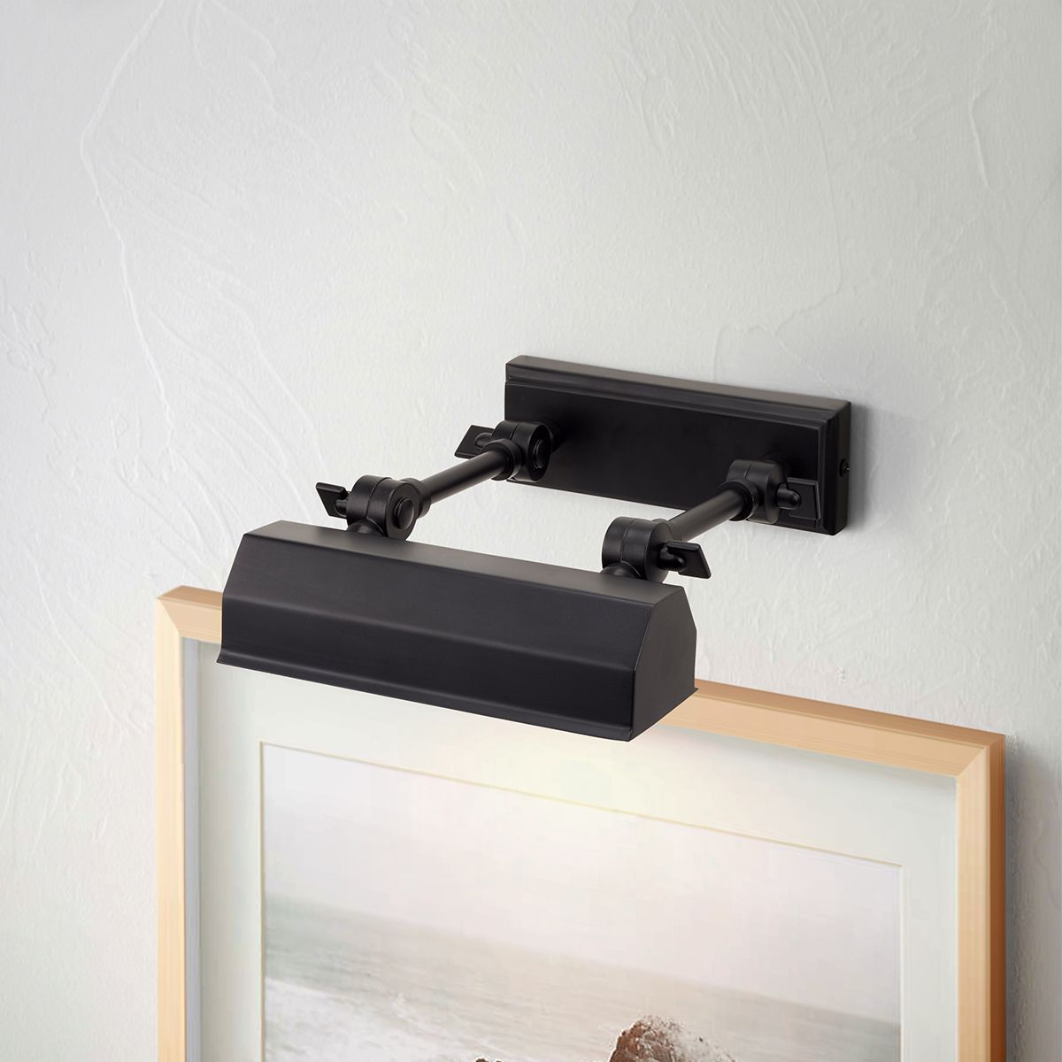 Lucas & McKearn Chawton 7" Matte Black 1-Light Metal Picture Light