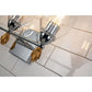 Lucas & McKearn Felice 3-Light Polished Chrome Wall Light With Flame-Shaped Gold Accents