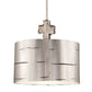 Lucas & McKearn Fragment 1-Light Silver Large Pendant With Drum Shade