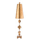 Lucas & McKearn Fragment 40" Gold Buffet Table Lamp With Coned-Shaped Shade