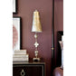 Lucas & McKearn Fragment 40" Silver Buffet Table Lamp With Coned-Shaped Shade