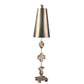 Lucas & McKearn Fragment 40" Silver Buffet Table Lamp With Coned-Shaped Shade