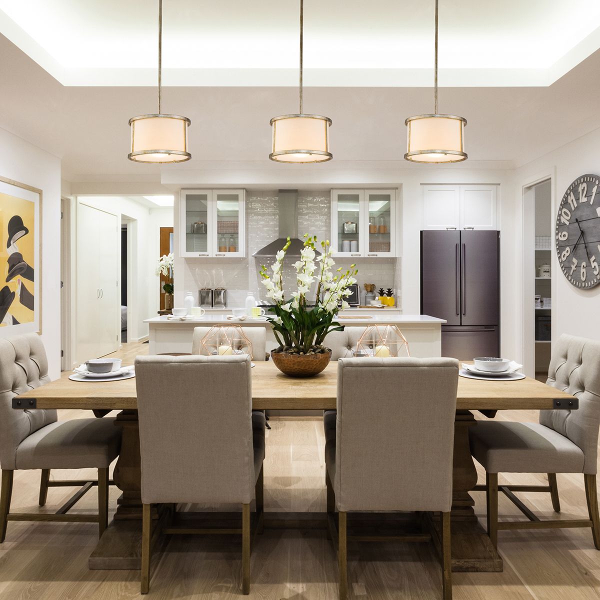 Lucas & McKearn Lemuria 1-Light Distressed Silver Pendant With Drum-Shaped Shade