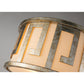 Lucas & McKearn Lemuria 2-Light Distressed Silver Pendant With Drum-Shaped Shade