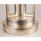 Lucas & McKearn Lemuria 32" Distressed Silver Buffet Table Lamp With White Drum-Shaped Shade