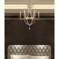 Lucas & McKearn Louis 6-Light Distressed Gold & Silver Chandelier