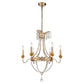 Lucas & McKearn Louis 6-Light Distressed Gold & Silver Chandelier