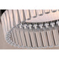 Lucas & McKearn Metro 6-Light Dark Chrome Small Pendant With Drum-Shaped Clear Glass Shade