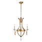 Lucas & McKearn Monteleone 3-Light Antique Gold Chandelier