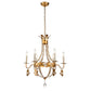 Lucas & McKearn Monteleone 6-Light Antique Gold Chandelier