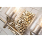 Lucas & McKearn Mosaic 3-Light Antique Silver Wall Light With Cylinder Glass Shade