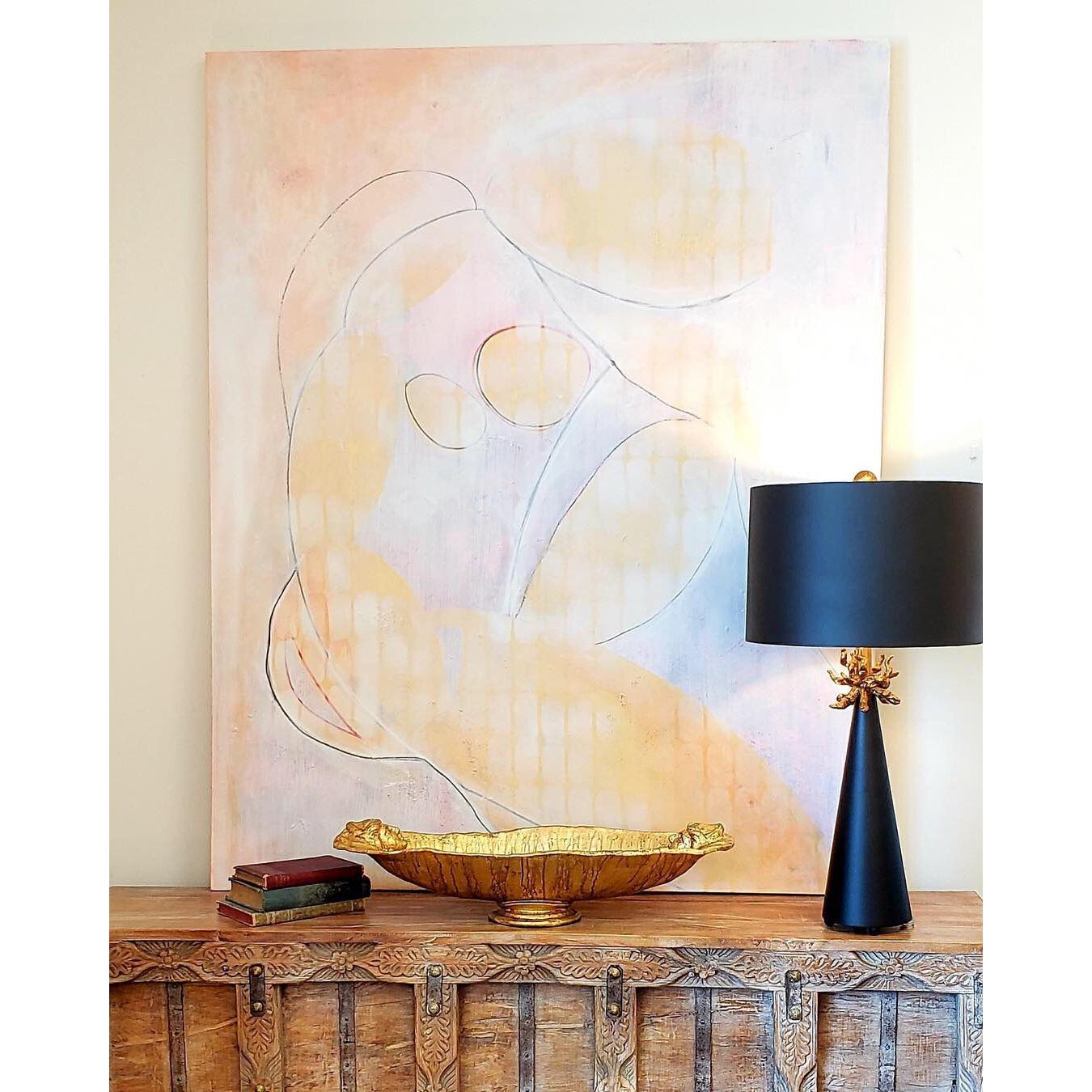 Lucas & McKearn Neo 29" Le Ciel Painted Black Buffet Table Lamp With Drum-Shaped Shade and Gold Accents