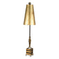 Lucas & McKearn Noma Luxe 40" Gold Buffet Table Lamp With Coned-Shaped Shade