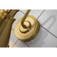 Lucas & McKearn Provence 1-Light Aged Brass Wall Light With Cone-Shaped Metal Shade